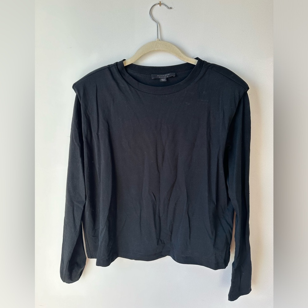 All Saint padded shoulder long sleeve.